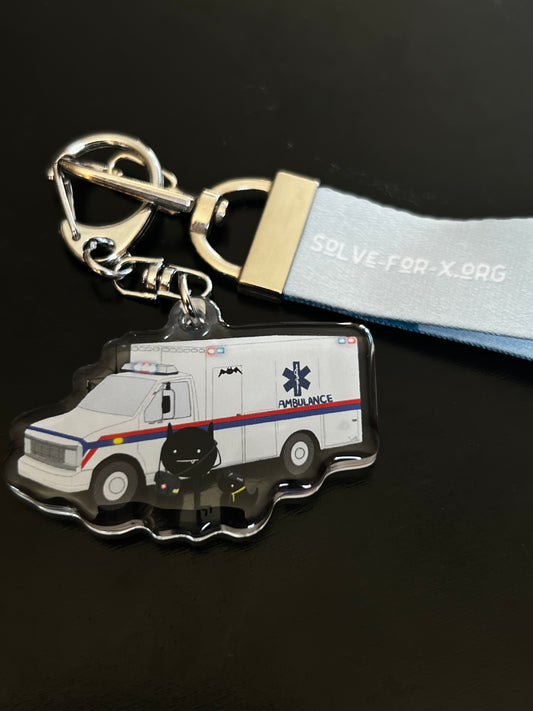 First Responder - Ambulance keychain