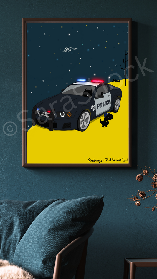 First Responder - Police Car print